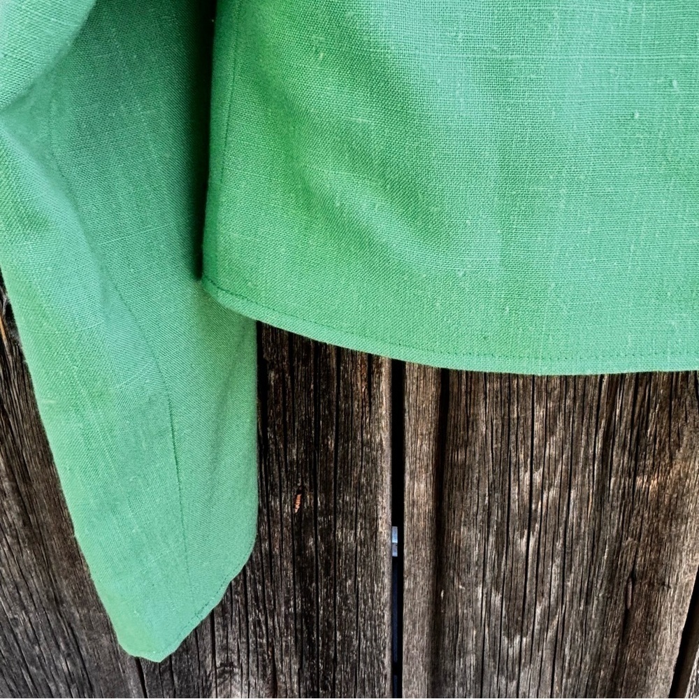 Vintage Lanz Originals Kelly Green Bolero Jacket Size M - Picture 9 of 11